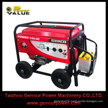 OEM 7000w Gasoline Generator 15hp 190 engine 100% copper electric start with battery with wheel